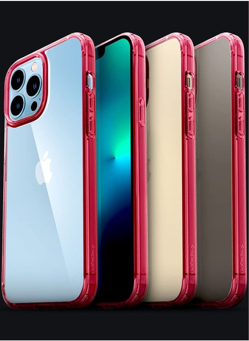 Ultra Hybrid Case Cover For iPhone 13 Pro - Red Crystal