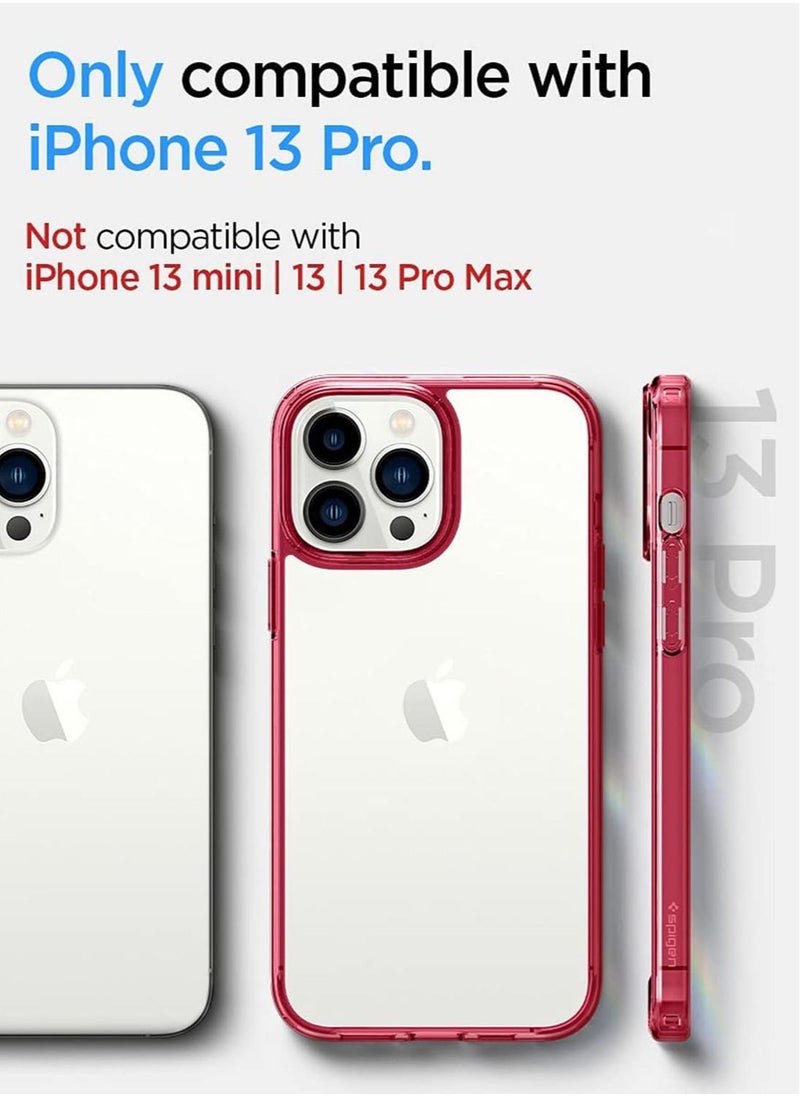Ultra Hybrid Case Cover For iPhone 13 Pro - Red Crystal