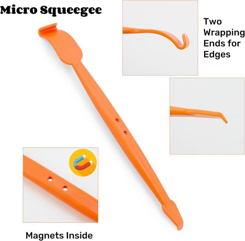 CARTINTS Complete Vehicle Vinyl Wrap Tools Kit with Micro Squeegee and Vinyl Knife - Image 2