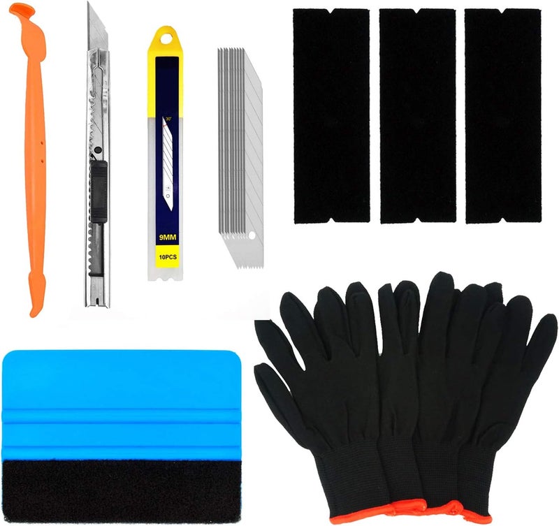 CARTINTS Complete Vehicle Vinyl Wrap Tools Kit with Micro Squeegee and Vinyl Knife - Image 1