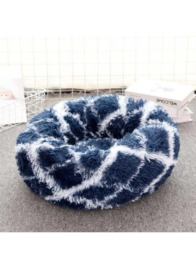 Pado Pet Fluffy Donut Cushion - Pattern[Size - XL, Dimension - 70 x 20cm]