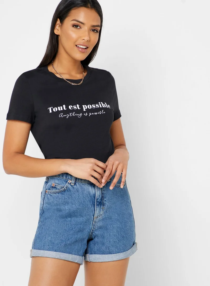 VERO MODA Slogan T-Shirt