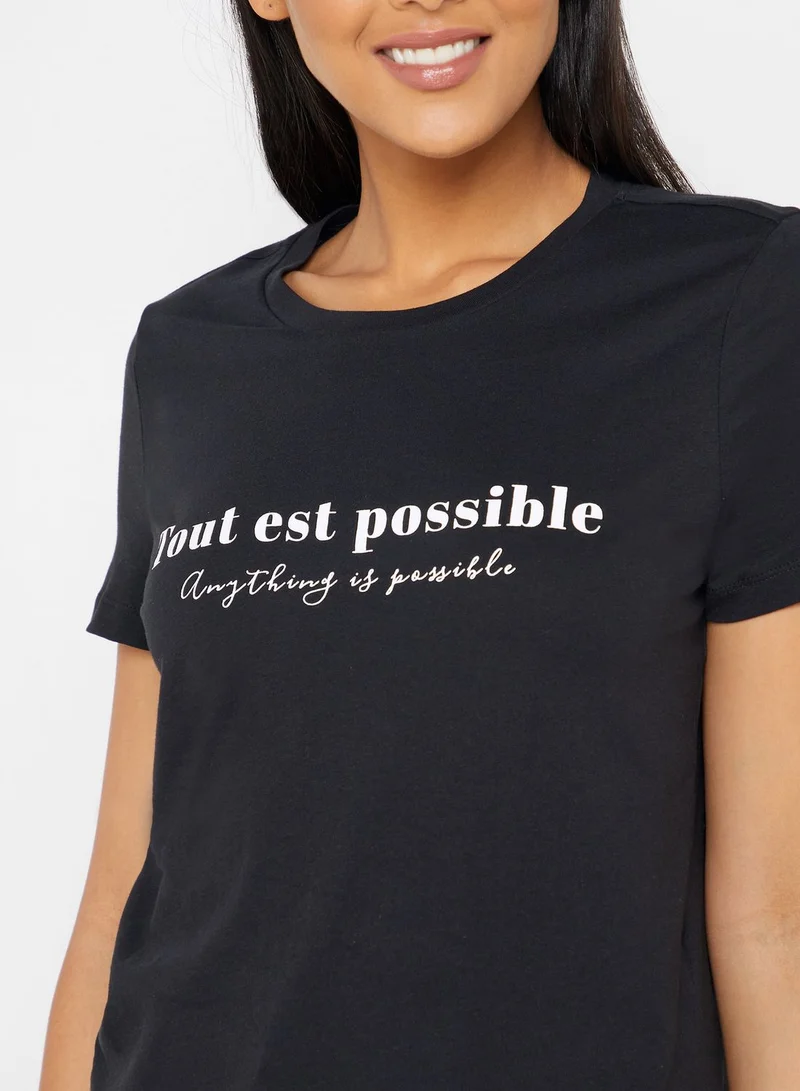 VERO MODA Slogan T-Shirt