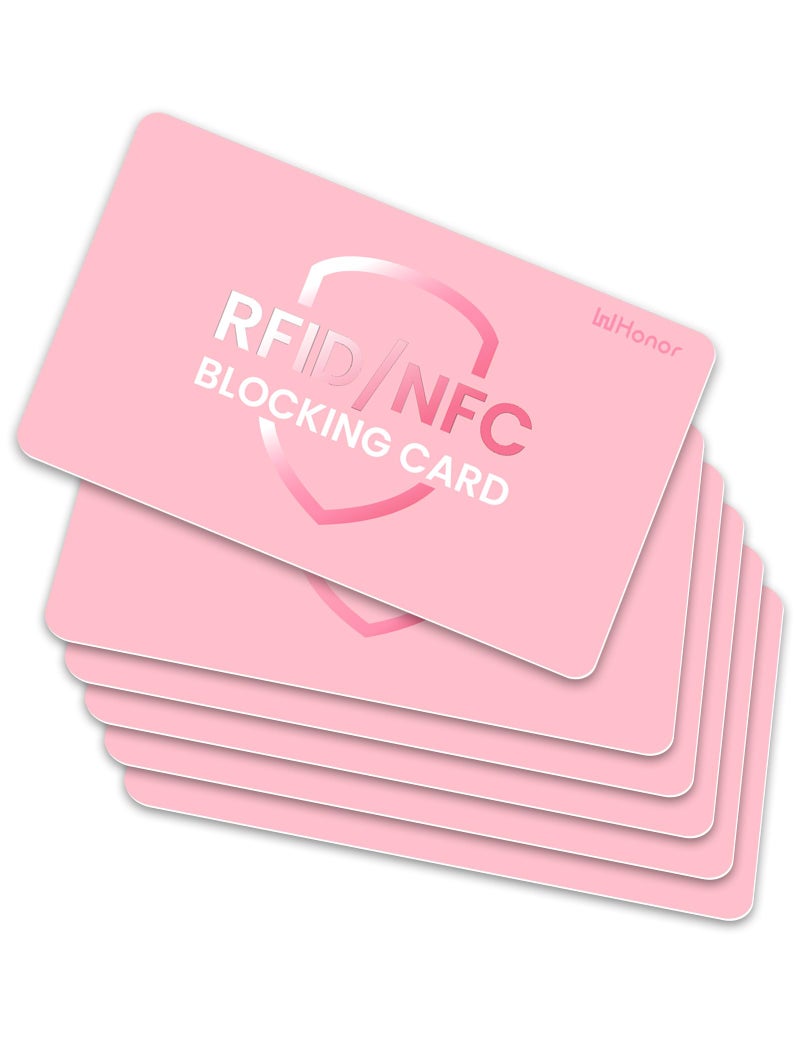 WHonor RFID Blocking Card 6 Pack, One Card Protects Entire Wallet for Women, Credit Debit Card Protector, Anti-Theft NFC Contactless Blocker - Image 1