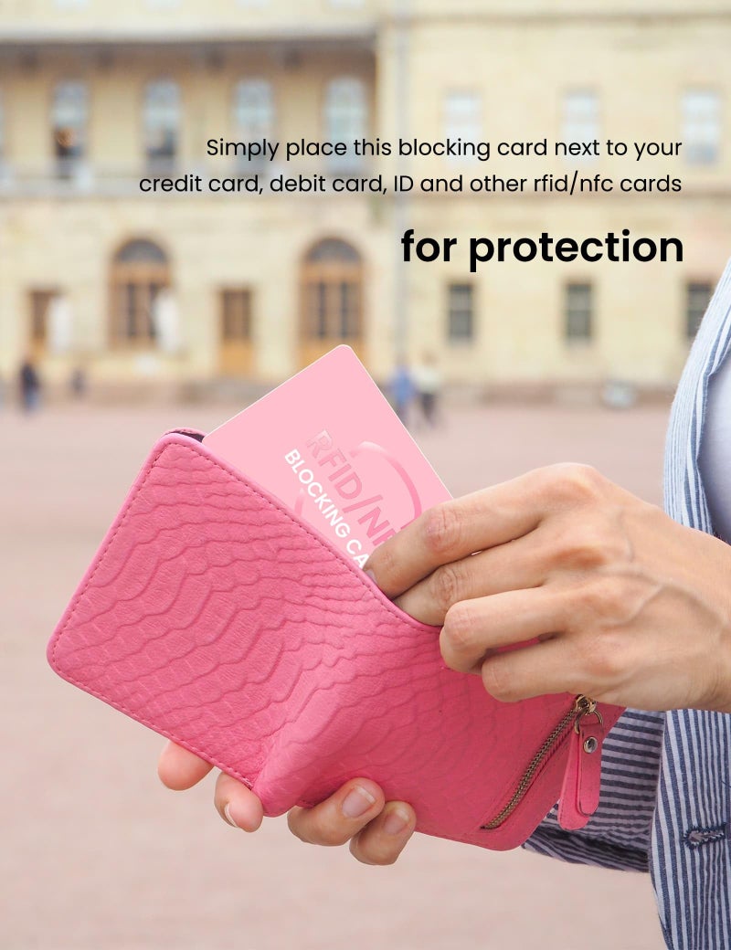 WHonor RFID Blocking Card 6 Pack, One Card Protects Entire Wallet for Women, Credit Debit Card Protector, Anti-Theft NFC Contactless Blocker - Image 5