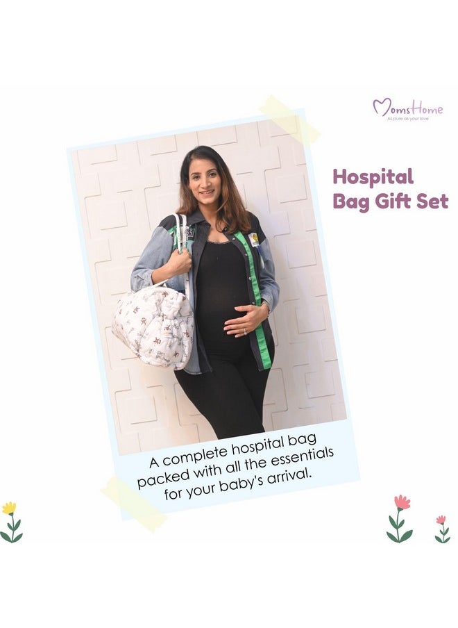 MOM'S HOME New Born Baby Essentials Gift Box Multicolor - Pack Of 35  - Image 2
