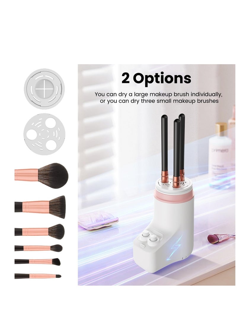 Electric Makeup Brush Dryer and Deep Cleaner Kit, Adjustable Time & Temperature, Gentle on Bristles, Compatible with Most Makeup Brush Sizes. - Image 3