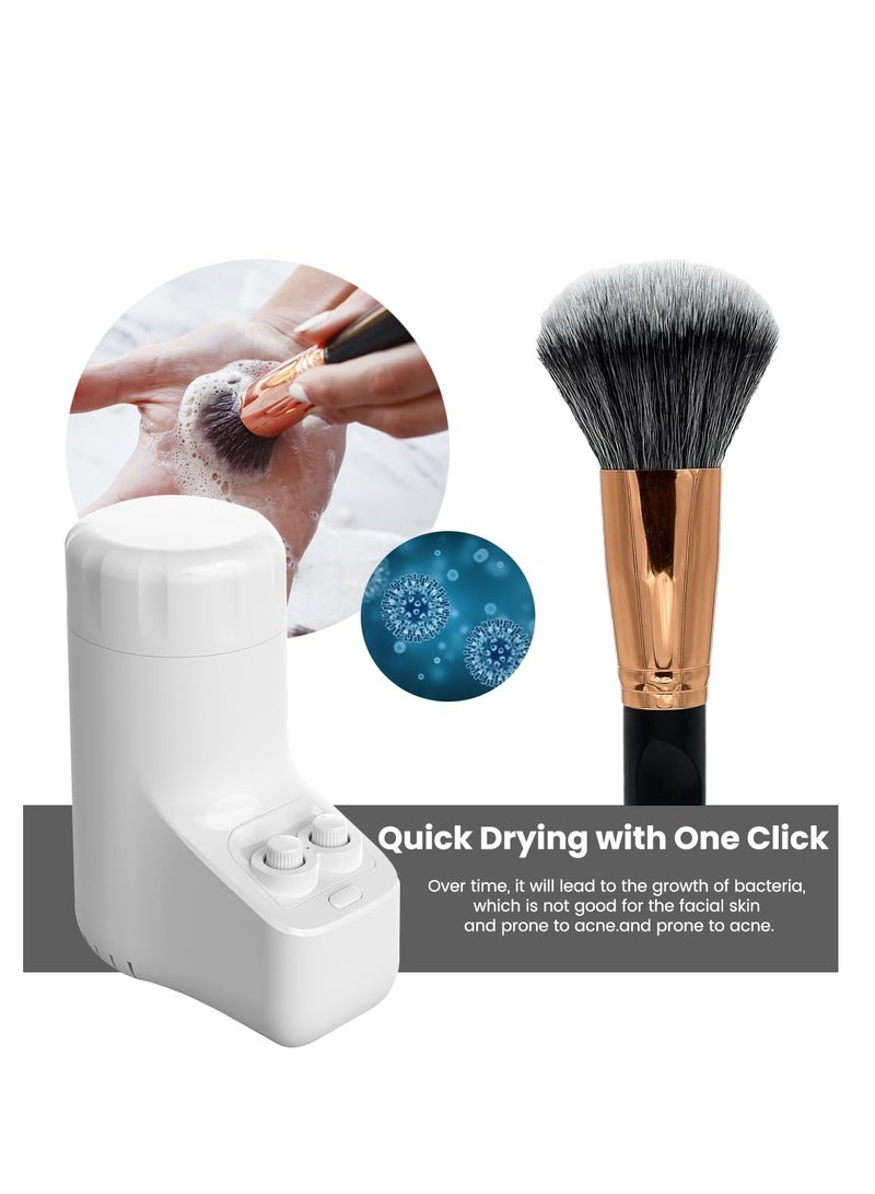 Electric Makeup Brush Dryer and Deep Cleaner Kit, Adjustable Time & Temperature, Gentle on Bristles, Compatible with Most Makeup Brush Sizes. - Image 4