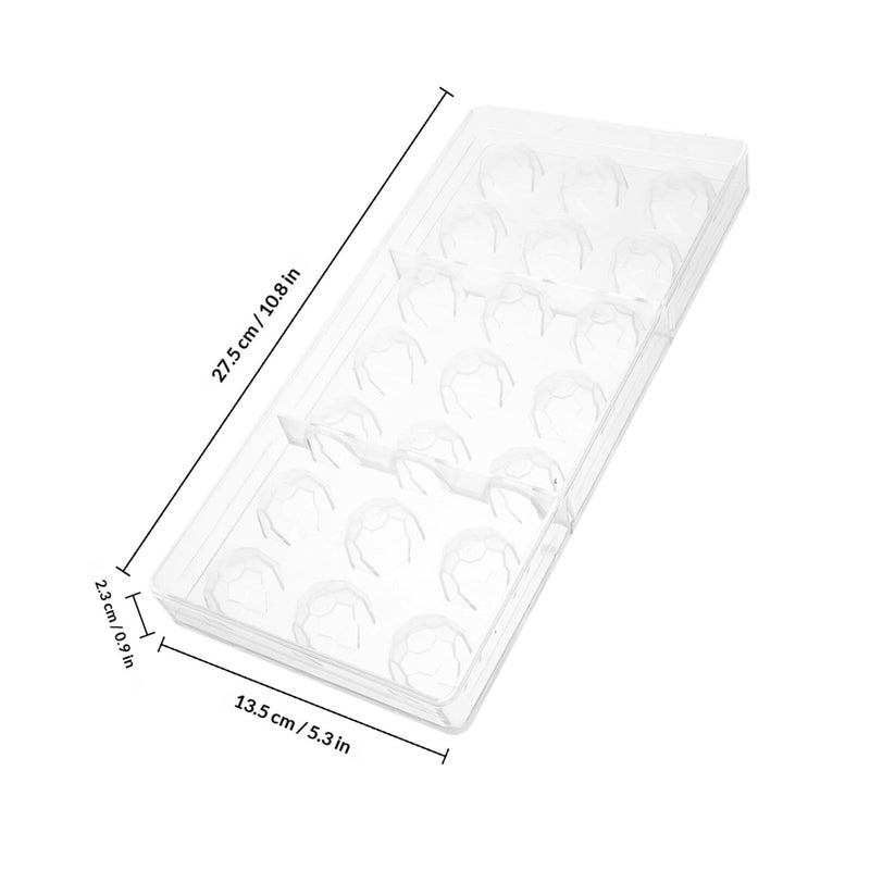 21 Cavity Football Chocolate Mold Plastic DIY Baking Tool For Home Kitchen - Image 3
