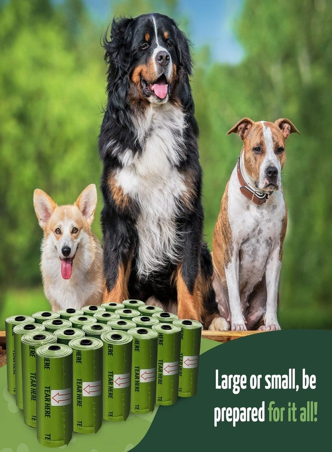 Reli. Biodegradable Dog Poop Bags w/Holder (1200 Bags - 80 Rolls Bulk) | Leash Clip Dispenser | 9x13" Large Dog Bags for Poop - Green Eco-Friendly | Oxobiodegradable Pet Waste Bag Refills | Unscented - Image 5