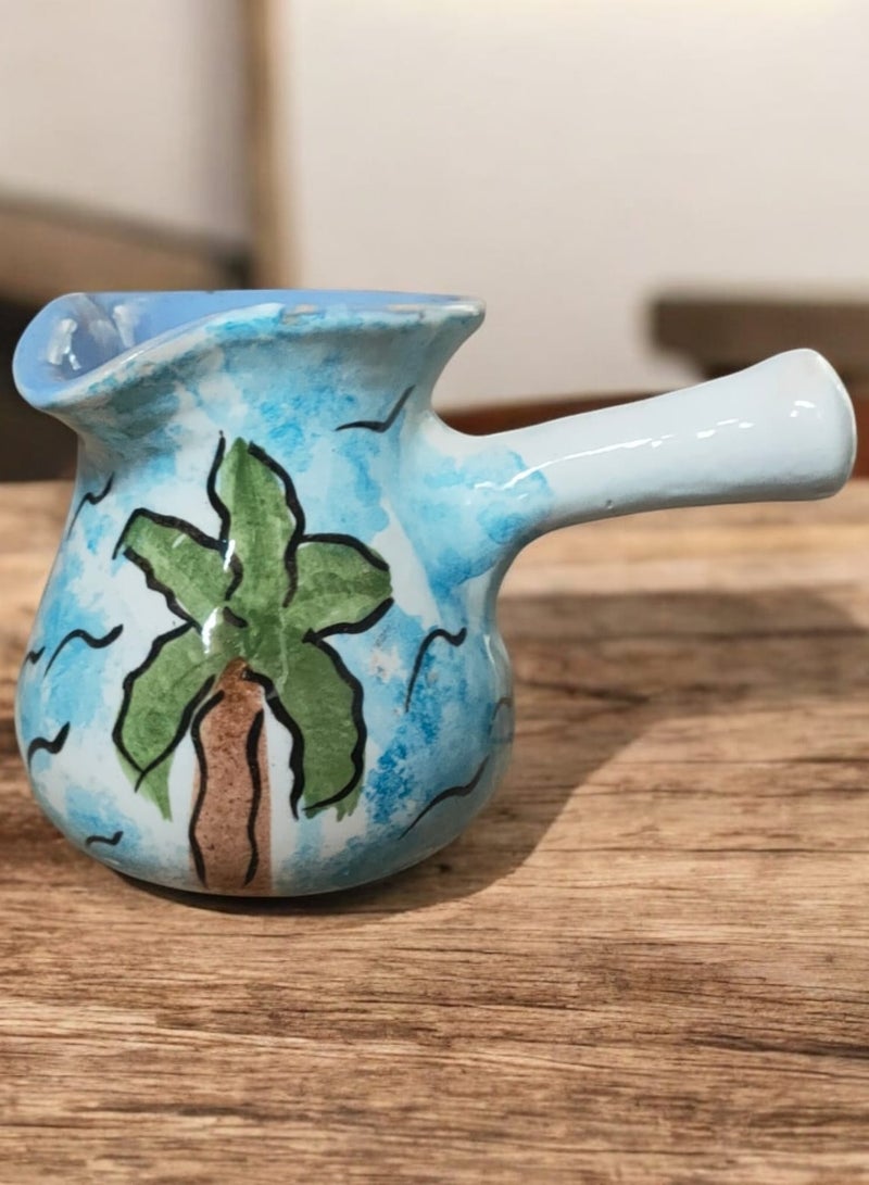 كلور زون بوتري كنكه من الفخار و الخزف امن في الميكروويف رسم يدوي - Image 2