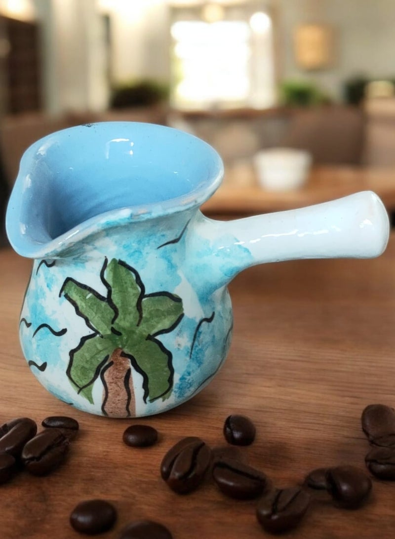 كلور زون بوتري كنكه من الفخار و الخزف امن في الميكروويف رسم يدوي - Image 3