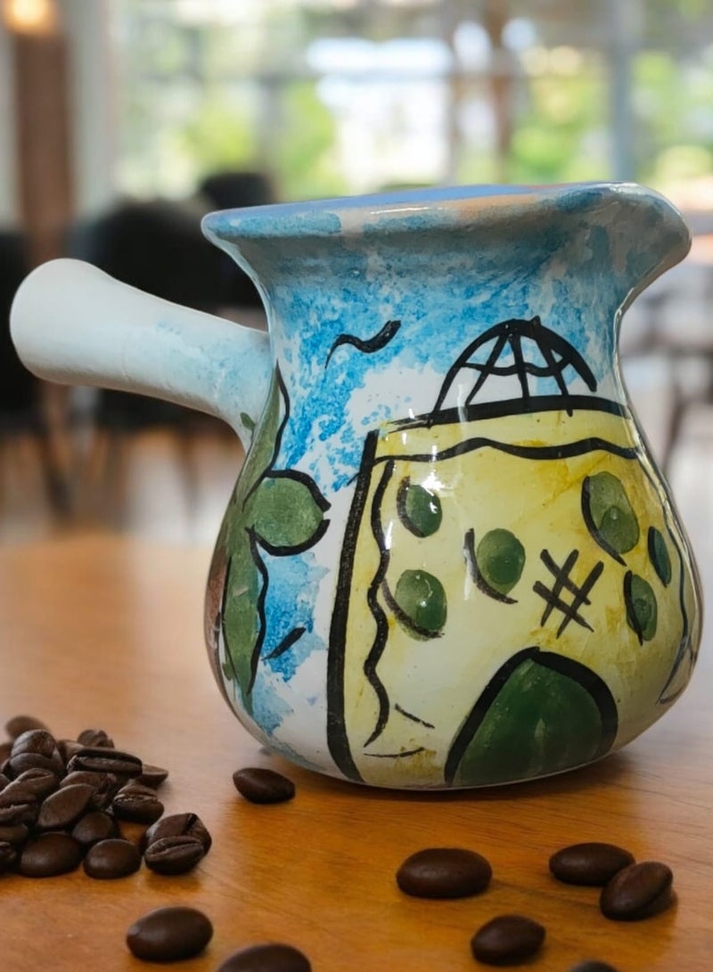 كلور زون بوتري كنكه من الفخار و الخزف امن في الميكروويف رسم يدوي - Image 1