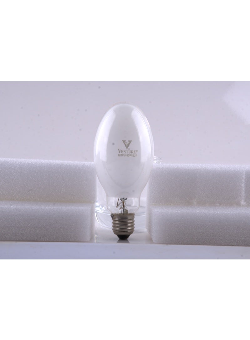 Venture HPMV Mercury Vapour Lamp 80W E27 HID Industrial Light Bulb - Image 1