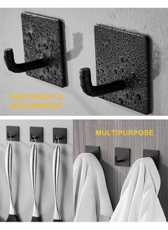 CityRiya-Long Adhesive Hook Self Adhesive Wall Hooks Heavy Duty Waterproof Adhesive Hooks for Hanging Towel Holder Coat Hooks Wall Mounte for Bathroom Kitchen  - Image 3