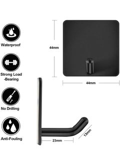 CityRiya-Long Adhesive Hook Self Adhesive Wall Hooks Heavy Duty Waterproof Adhesive Hooks for Hanging Towel Holder Coat Hooks Wall Mounte for Bathroom Kitchen  - Image 4