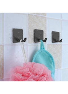 CityRiya-Long Adhesive Hook Self Adhesive Wall Hooks Heavy Duty Waterproof Adhesive Hooks for Hanging Towel Holder Coat Hooks Wall Mounte for Bathroom Kitchen  - Image 5