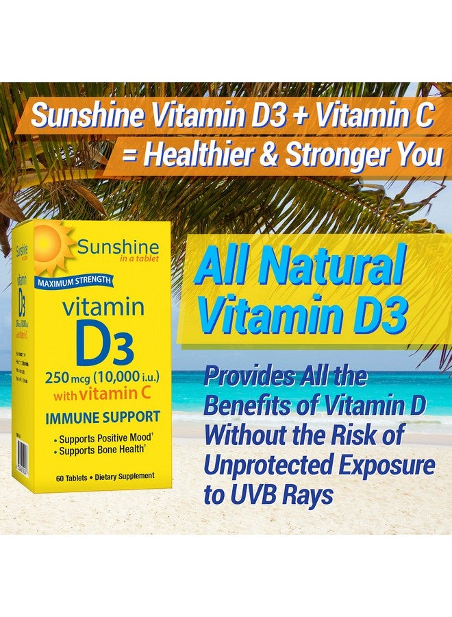 SUN SHINE Sunshine Vitamin D 10,000 IU, Healthy and Strong Bones, 30 Servings - Image 4