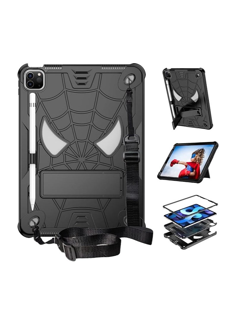 General Kids Tablet Case for iPad Air 4 2020/iPad Air5 10.9/iPad Pro 11 2018/2020/2021/2022, Shockproof Case and Rugged Case with Built-in Stand + Strap  - Image 1