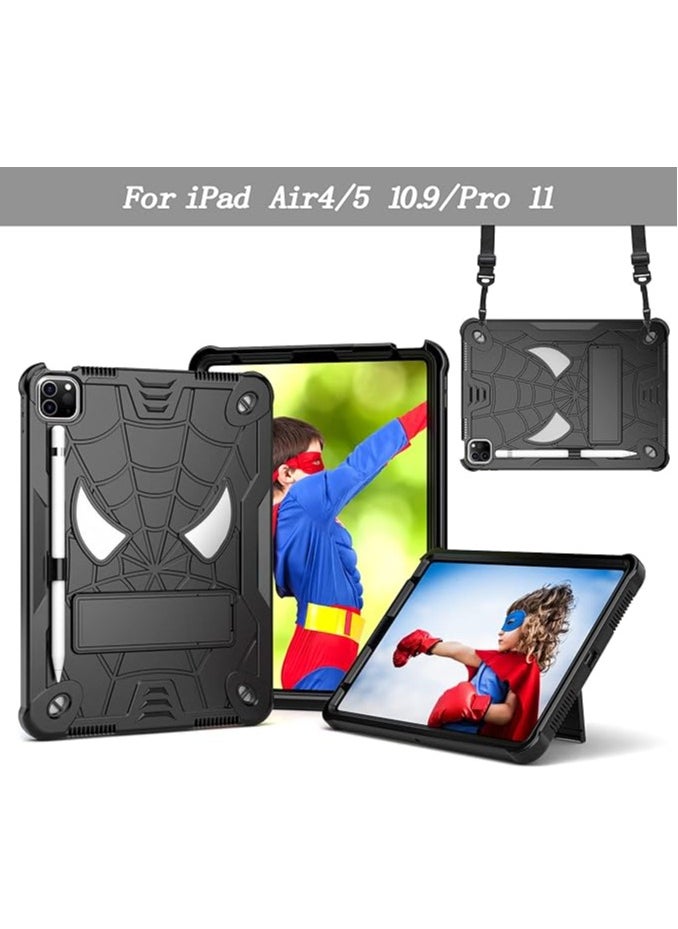 General Kids Tablet Case for iPad Air 4 2020/iPad Air5 10.9/iPad Pro 11 2018/2020/2021/2022, Shockproof Case and Rugged Case with Built-in Stand + Strap  - Image 2