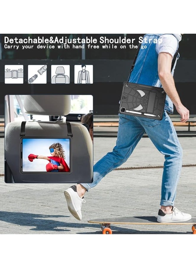 General Kids Tablet Case for iPad Air 4 2020/iPad Air5 10.9/iPad Pro 11 2018/2020/2021/2022, Shockproof Case and Rugged Case with Built-in Stand + Strap  - Image 4