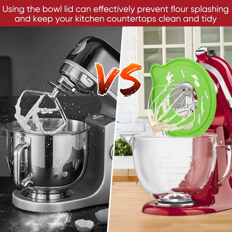 Kitwanda Glass Bowl Compatible With KITCHENAID 4.5/5 QT Tilt-Head Stand Mixer,with Lid Measurement Markings,Allows Placing it in the Microwave and Refrigeratr - Image 5