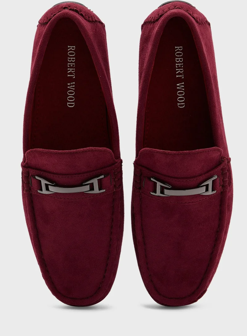 روبرت وود Faux Suede Moccasins