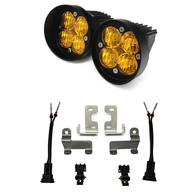 Baja Designs SquadronR Sport Fog Pocket Kit 1221 RAV4 Wide Cornering Amber
