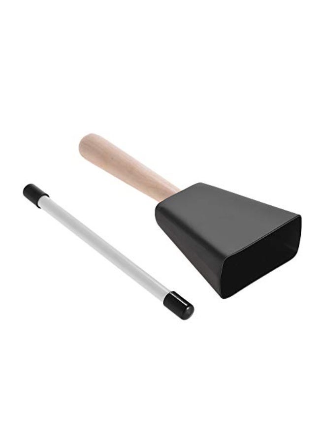 Generic جرس بقرة معدني احترافي بمقبض خشبي من موهيسو - Image 2