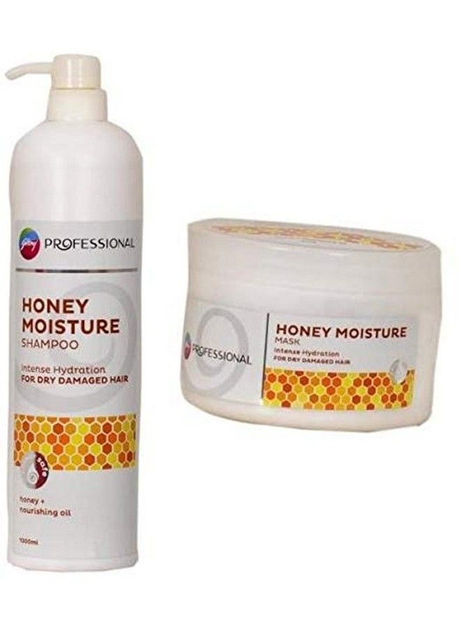 Godrej Professional Honey Moisture Shampoo 1000 Ml And Mask 500 Gram  - Image 1