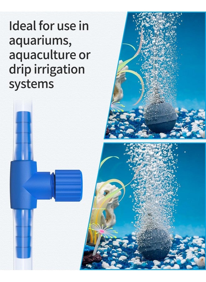 Pawfly Aquarium Air Control Valves For 3/16" Id Airline Tubing Single Way Plastic Air Flow Controllers Regulators Adjustable Blue Hose Connectors Air Pump Accessories For Fish Tanks, 10 Pack - Image 5