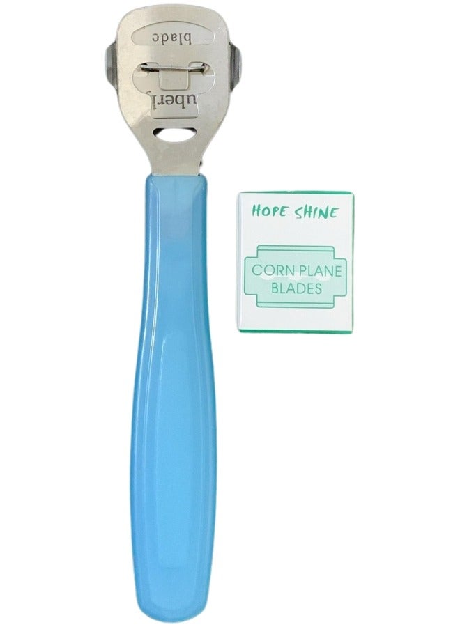 Foot File Scrubber | Dead Skin & Callus Remover | Feet Scraper | Pedicure Tool With 3 Replacement Slices Blades - Image 1