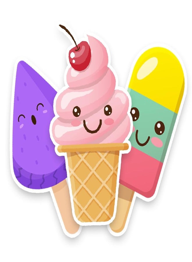 Suruchi Strokes Ice Cream Theme Birthday Decoration | Candy land Theme Cake Topper Banner Set for Kids Birthday Party - Image 2