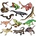 EOIVSH 12PCS Realistic Reptile Animal Figurine SetCold Blooded Amphibians Wild Animal Figures Toy with Lizard Komodo Dragon Snake Alligator for Kids and Toddlers 3 - Image 4