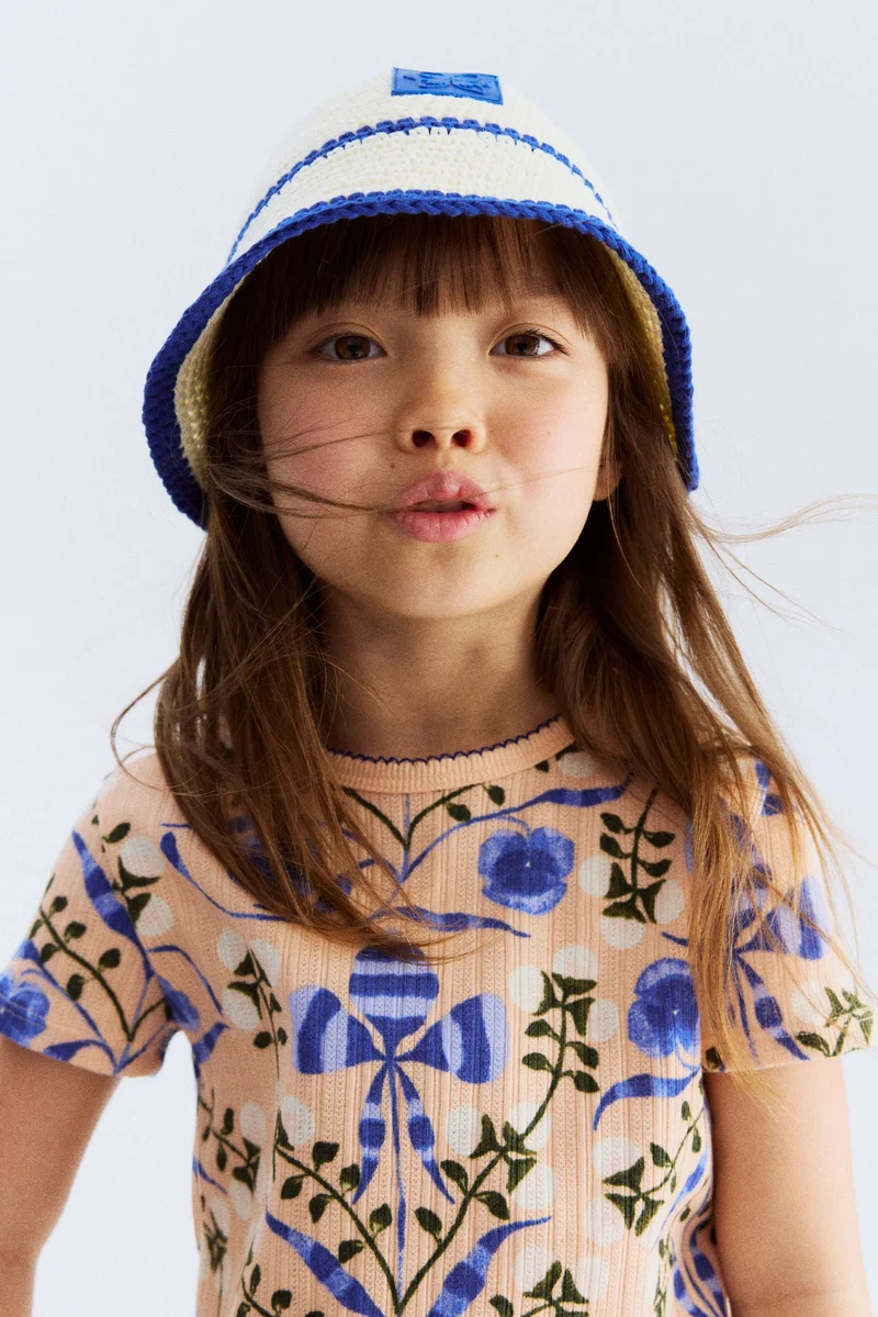 H&M Pointelle jersey top