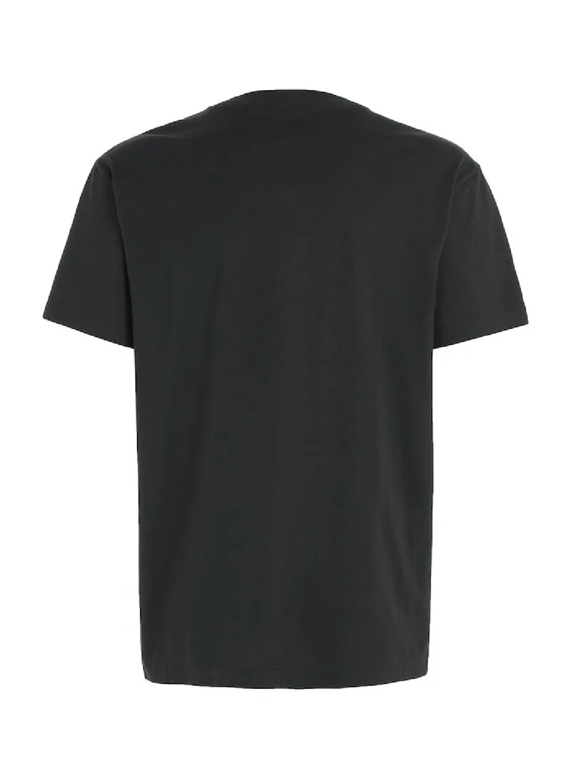 Calvin Klein Jeans Men's Cotton Chest Logo T-Shirt -  cotton jersey, Black