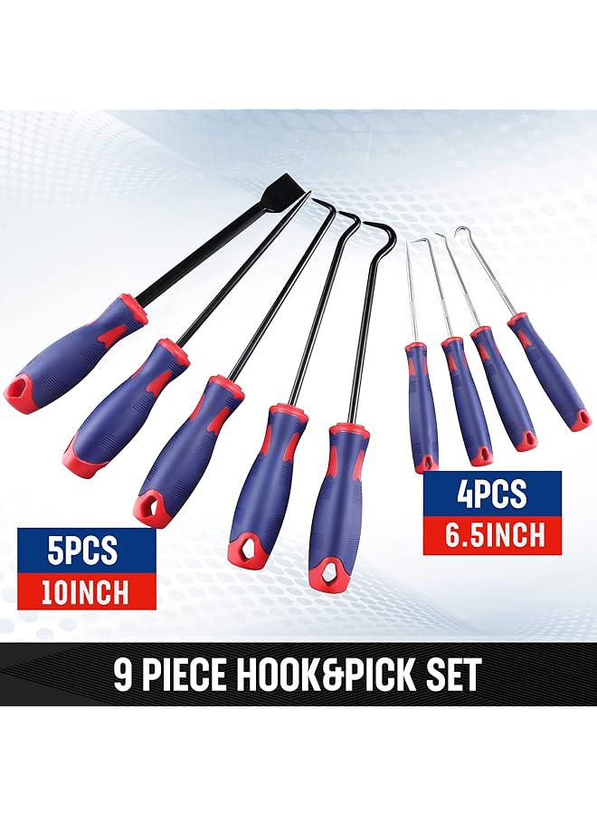 ووركبرو مجموعة أدوات يدوية دقيقة من 9 قطع مع مكشطة، أدوات يدوية للسيارات والإلكترونيات، W000846A - Image 2