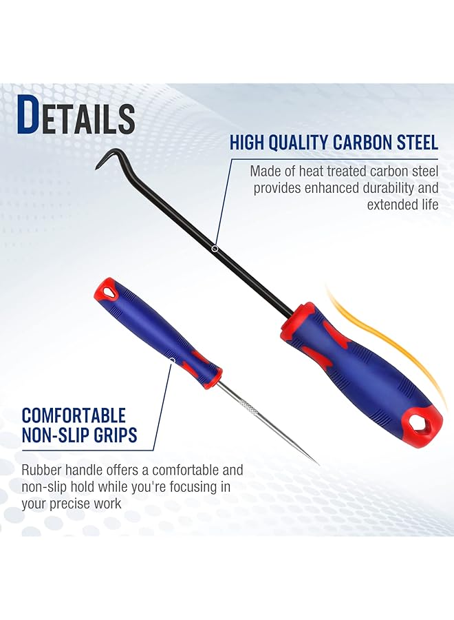 ووركبرو مجموعة أدوات يدوية دقيقة من 9 قطع مع مكشطة، أدوات يدوية للسيارات والإلكترونيات، W000846A - Image 5