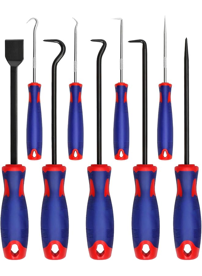 ووركبرو مجموعة أدوات يدوية دقيقة من 9 قطع مع مكشطة، أدوات يدوية للسيارات والإلكترونيات، W000846A - Image 1