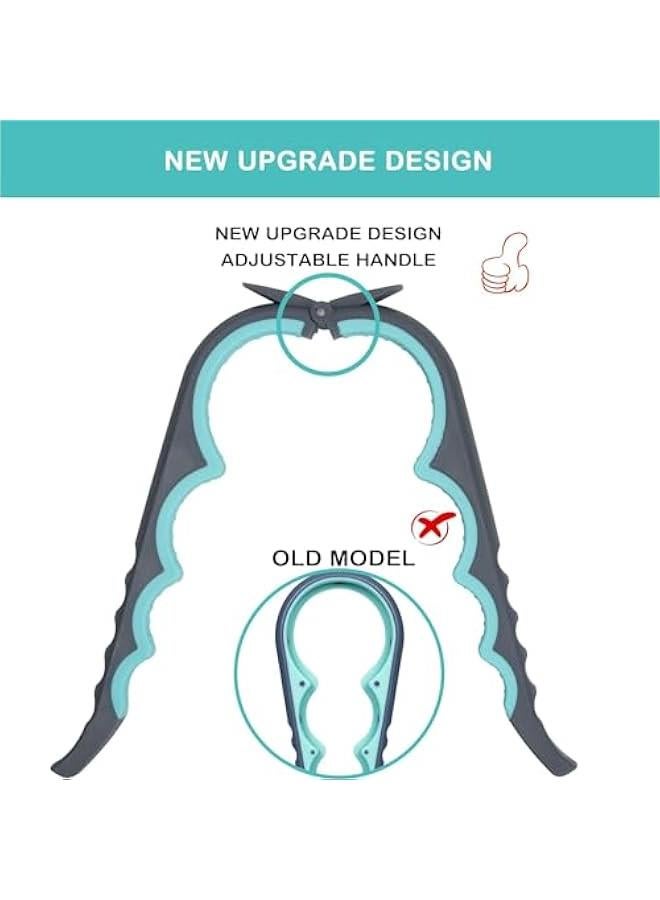 هوكور Zuelnote Jar Opener for Weak Hands, Seniors with Arthritis, Multi Function Bottle Opener Lid Opener For Arthritic Hands with Non Slip Rubber Jar opener Gripper Pad and Corkscrew Wine Opener (blue) - Image 3