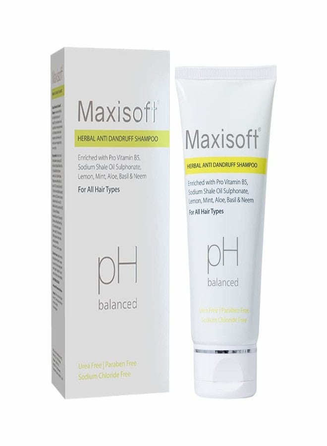 Maxisoft Herbal Anti Dandruff Shampoo | Controls Dandruff | for Dry and Frizzy Hair | Hair Fall Control |for Women & Men | SLS & Paraben Free 100ml (Pack Of 1) - Image 1
