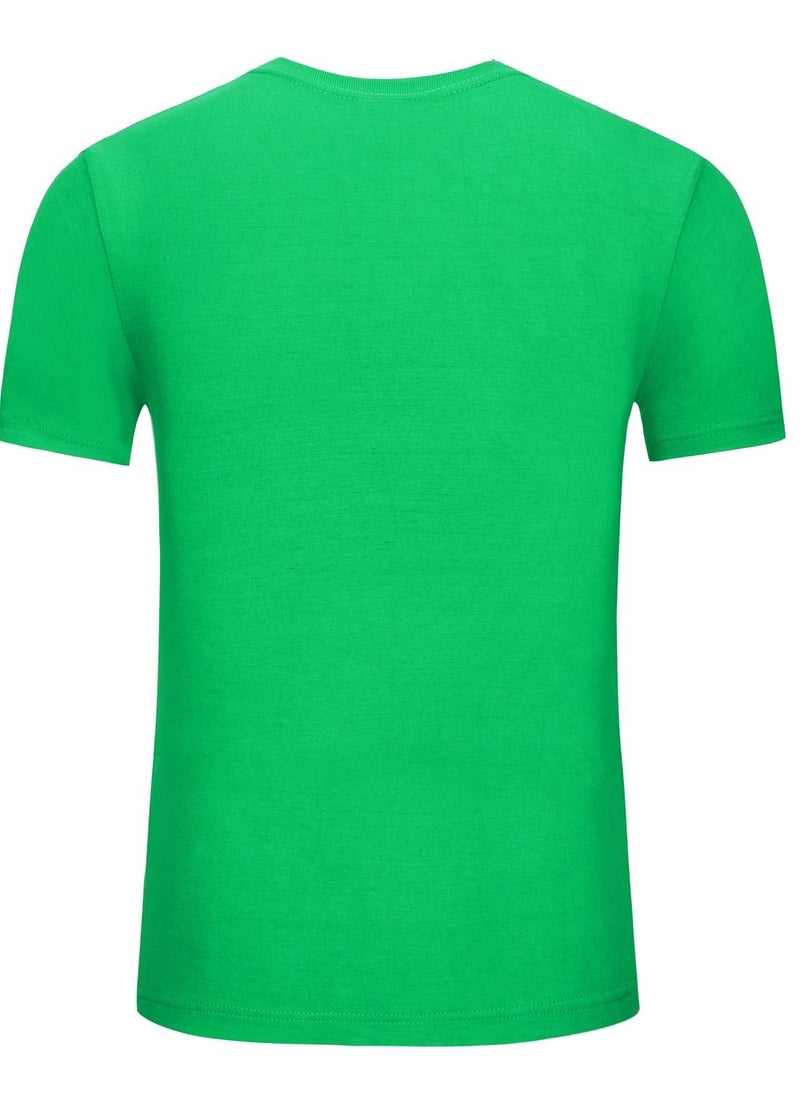 Loquat Men Quick Dry Breathable Elastic T-Shirt Green  - Image 2