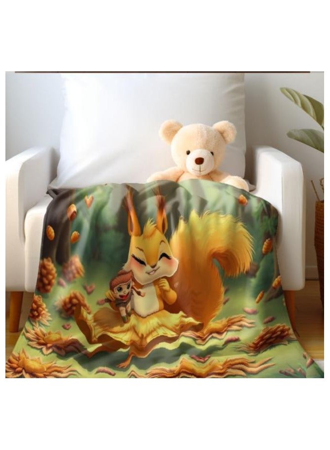 general Children's or student cartoon flannel thin blanket (warm and comfortable, suitable for sleep, games) 100cm*150cm - 899 - Image 3