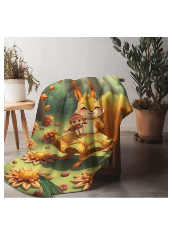 general Children's or student cartoon flannel thin blanket (warm and comfortable, suitable for sleep, games) 100cm*150cm - 899 - Image 4