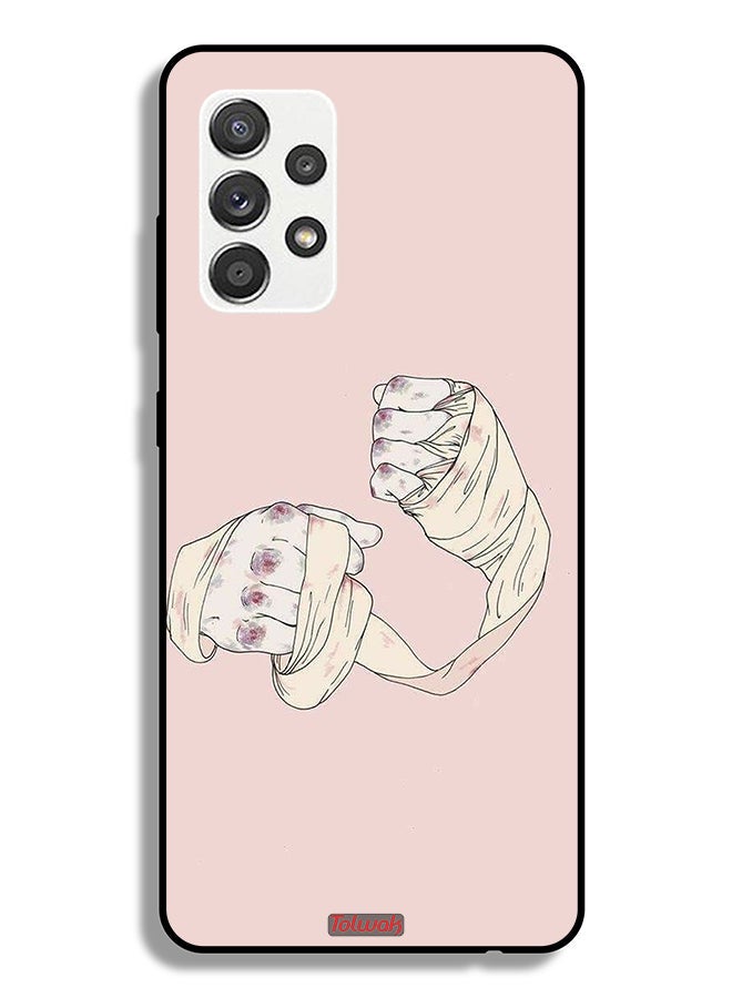 Tolwak Samsung Galaxy M32 5G Protective Case Cover Fighter Art - Image 1