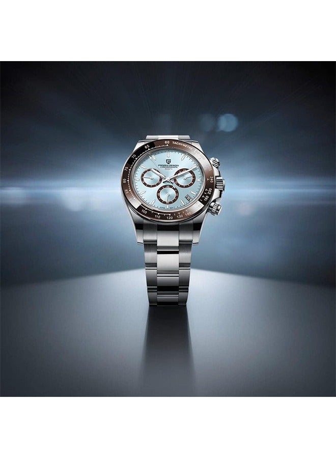 باغاني ديزاين ساعة كوارتز فاخرة للرجال ، حركة يابانية ، ستانلس ستيل ، مقاومة للماء ، كرونوغراف ، ساعة توقيت رياضية للأعمال ، 63 - Image 5