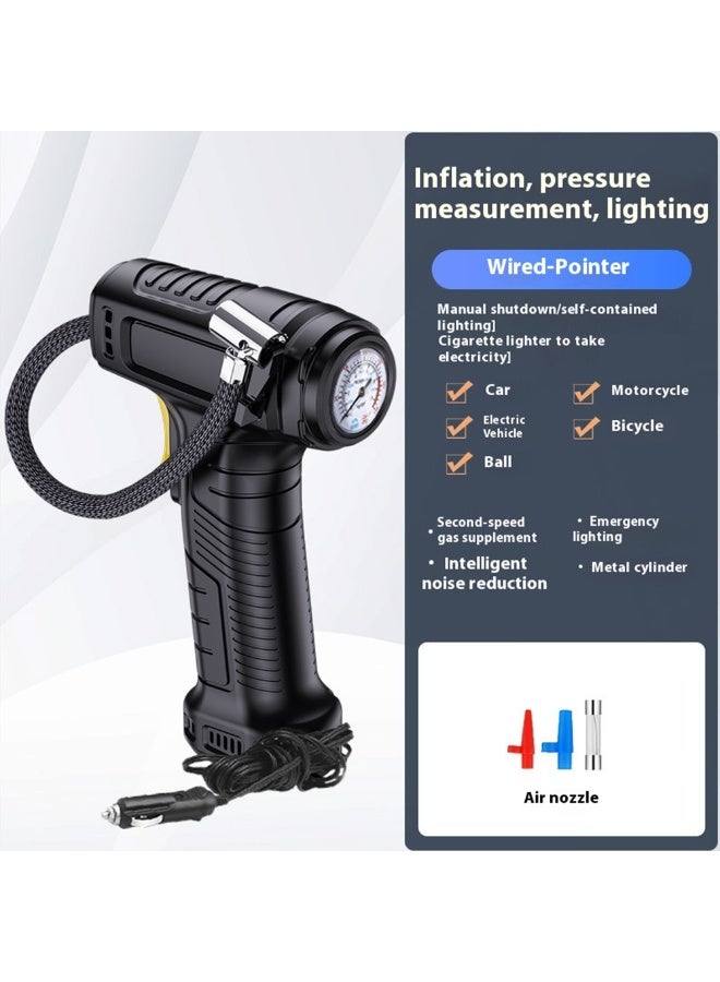 TEXEEM Smart Digital Tire Inflator, Portable Wireless Air Compressor with LCD Display, 150 PSI Battery Powered, LED Light, Metal Construction, Automatic Pressure Control, Black - Image 5