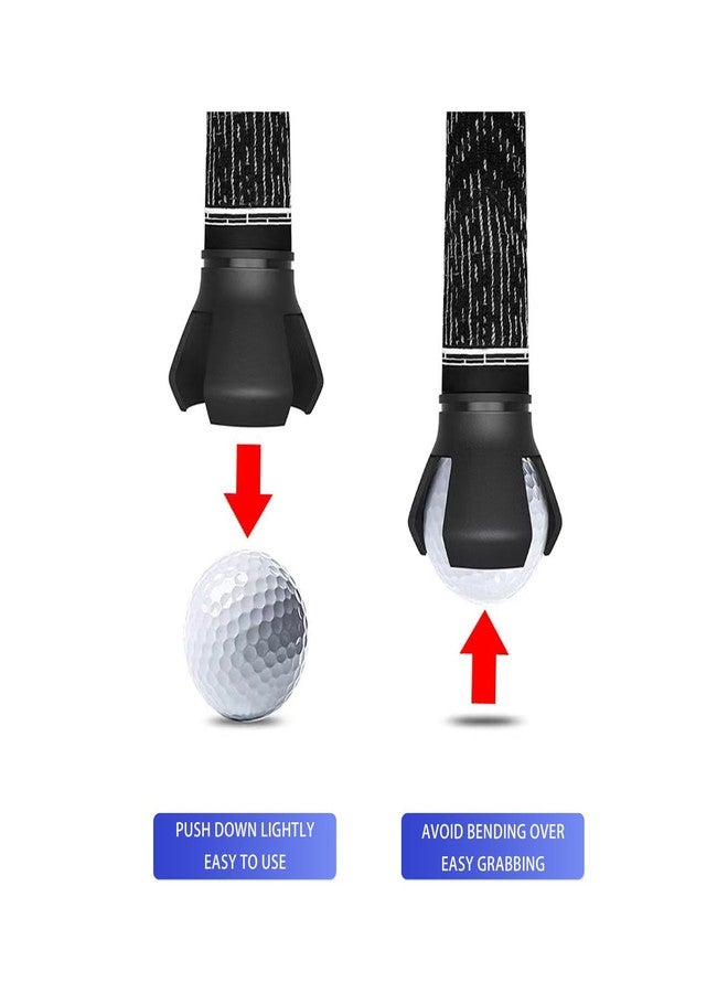 Nicoc Professional Golf Ball Retriever, 2pcs Golf Ball Grabber for End of Putter, Suction Cup Ball Grabber for Quick Installation (2), Black - Image 4