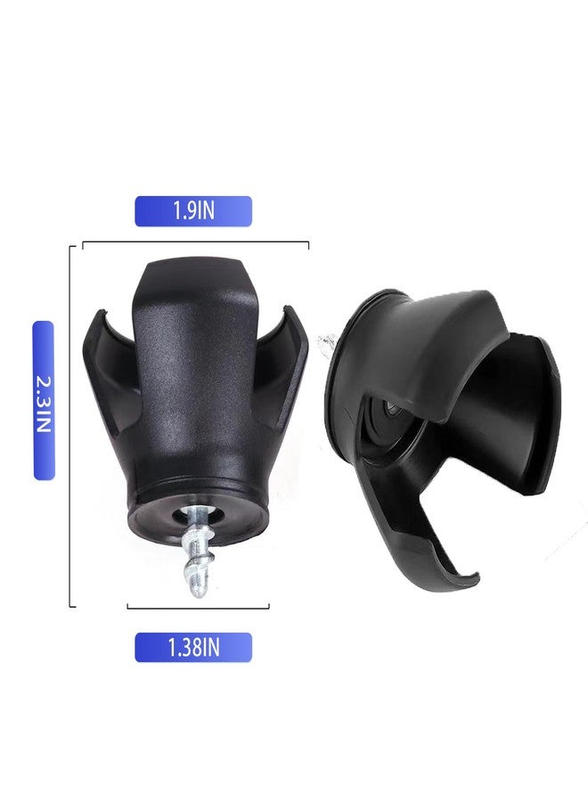 Nicoc Professional Golf Ball Retriever, 2pcs Golf Ball Grabber for End of Putter, Suction Cup Ball Grabber for Quick Installation (2), Black - Image 2