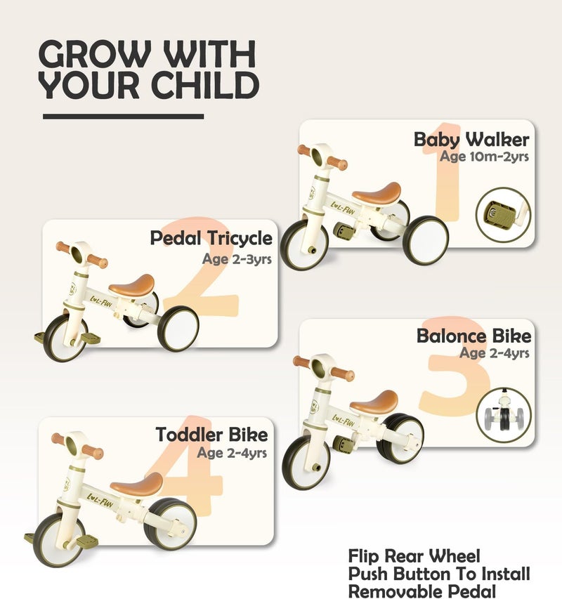 LOL-FUN 4 in 1 Toddler Balance Bike - Image 2